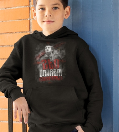 Bluza z kapturem dziecięca ZŁO DOBREM ZWYCIĘŻAJ